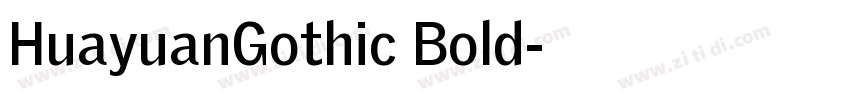 HuayuanGothic Bold字体转换